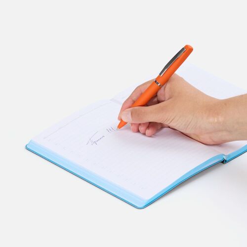 Ручка шариковая Bolt Soft Touch, оранжевая 4