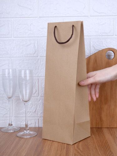 Пакет под бутылку Vindemia, крафт 4 Пакет под бутылку Vindemia, крафт 4