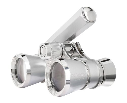 Театральный бинокль-лорнет Broadway 325E, серебристый 2