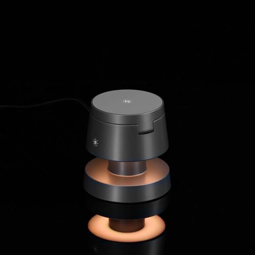 Станция беспроводной зарядки с подсветкой Lume, серая 6