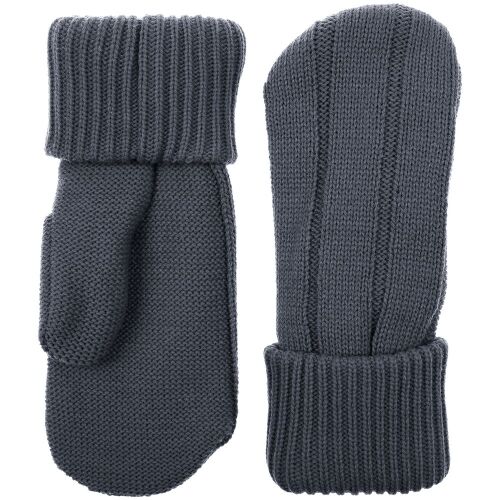 Варежки Knit Beat, серые (графит), размер L/XL 1 Варежки Knit Beat, серые (графит), размер L/XL 1