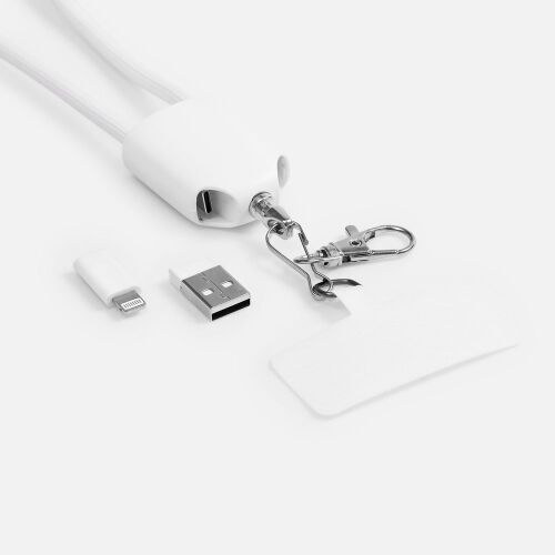 Кабель-ланьярд energyFlex Pro, белый 4