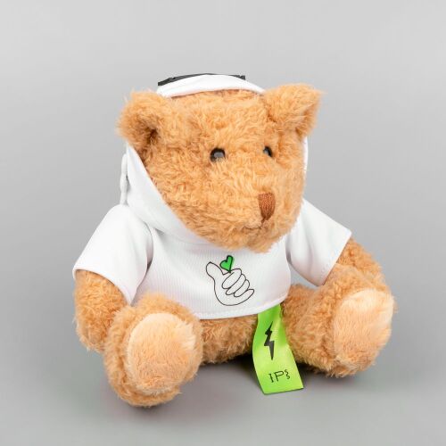 Мягкая игрушка «Мишка Cuddleton» в белом худи 3