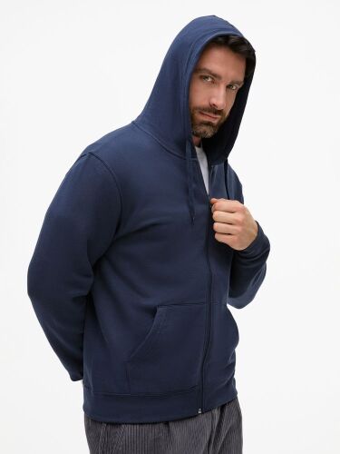 Толстовка унисекс Stone темно-синяя, размер L 5
