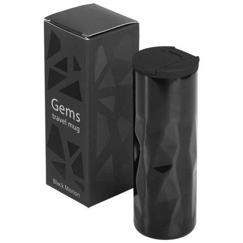 Термостакан Gems Black Morion, черный морион 12