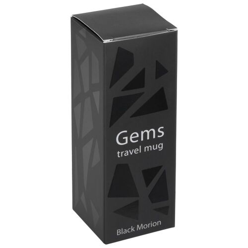 Термостакан Gems Black Morion, черный морион 13