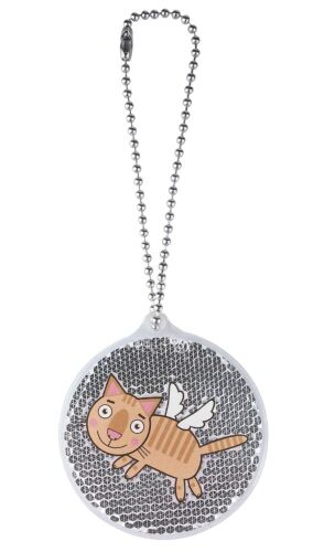 Пешеходный светоотражатель «Круг», белый 3