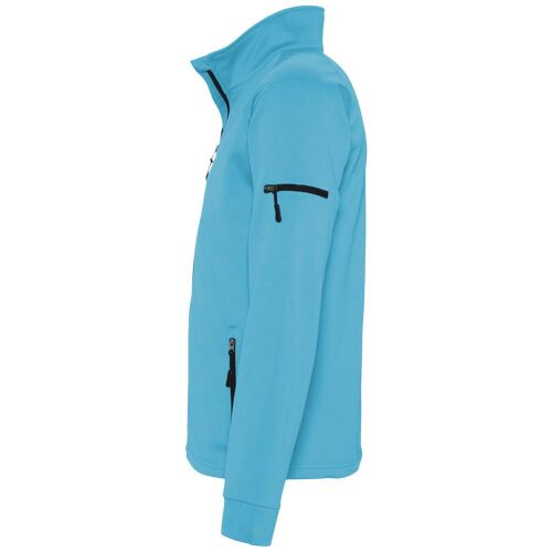 Куртка флисовая мужская New look men 250 бирюзовая, размер S 3