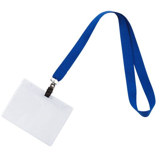 Лента для бейджа Neckband, синяя 2 Лента для бейджа Neckband, синяя 2