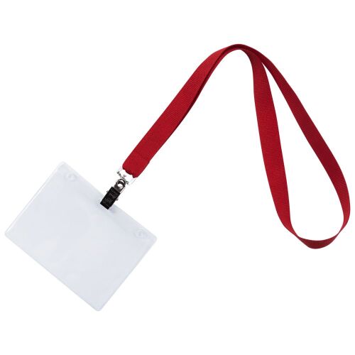 Лента для бейджа Neckband, красная 2 Лента для бейджа Neckband, красная 2