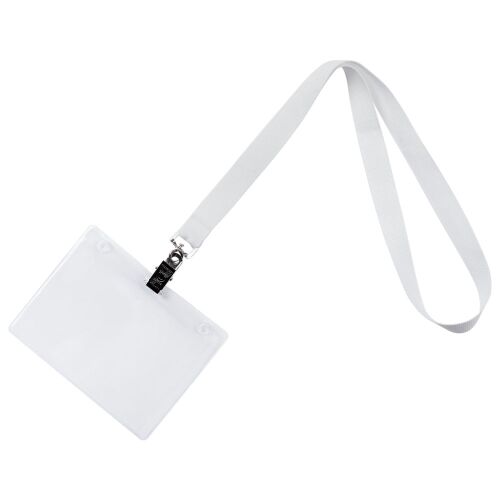 Лента для бейджа Neckband, белая 2 Лента для бейджа Neckband, белая 2