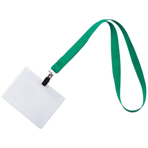 Лента для бейджа Neckband, зеленая 2 Лента для бейджа Neckband, зеленая 2
