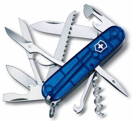 Офицерский нож Huntsman 91, прозрачный синий 1