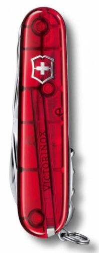 Офицерский нож Huntsman 91, прозрачный красный 2