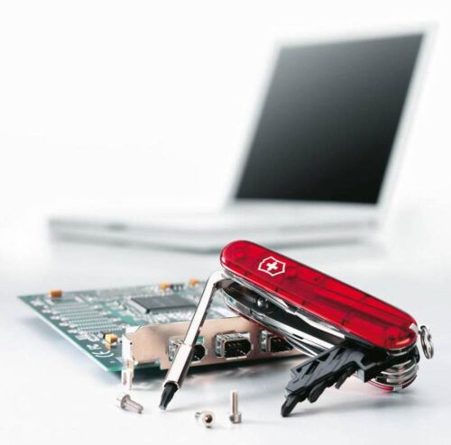 Офицерский нож CyberTool L, прозрачный красный 2 Офицерский нож CyberTool L, прозрачный красный 2