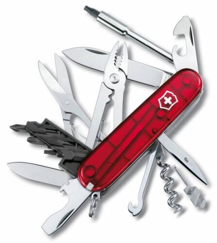Офицерский нож CyberTool L, прозрачный красный 3 Офицерский нож CyberTool L, прозрачный красный 3