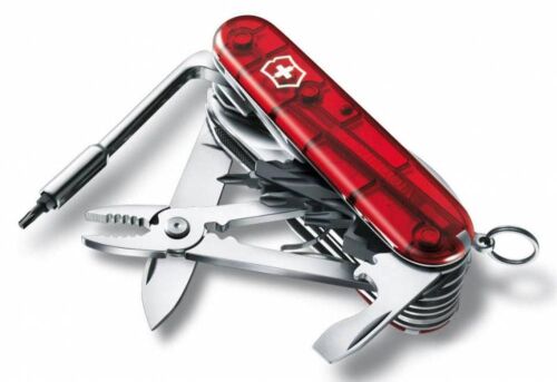 Офицерский нож CyberTool L, полупрозрачный красный 3