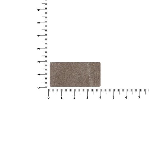 Лейбл кожаный Tuken, S, серый 3