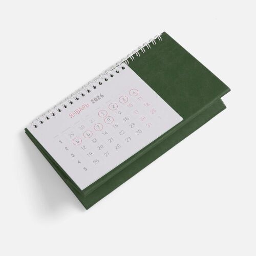 Календарь настольный Brand, зеленый 3
