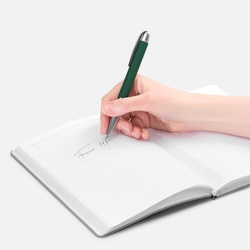 Ручка шариковая Arc Soft Touch, зеленая 4