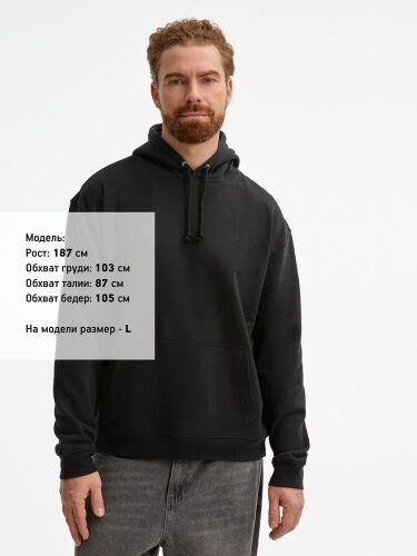 Худи унисекс Condor, черное, размер S 4