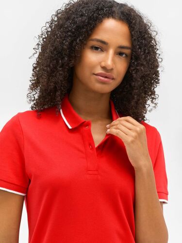 Рубашка поло унисекс Palermo, серый меланж с темно-синим, размер 6