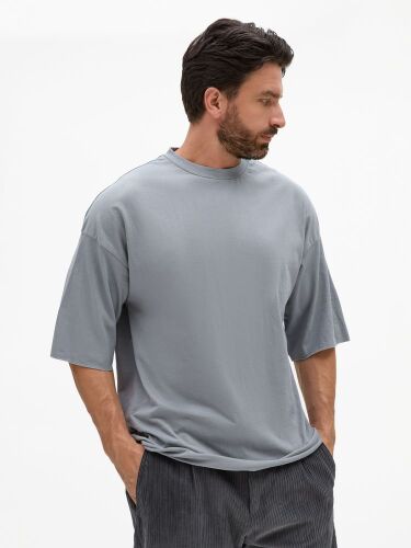 Футболка унисекс T1, серая, размер M/L