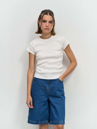 Футболка женская Sara, серый меланж, размер M 4