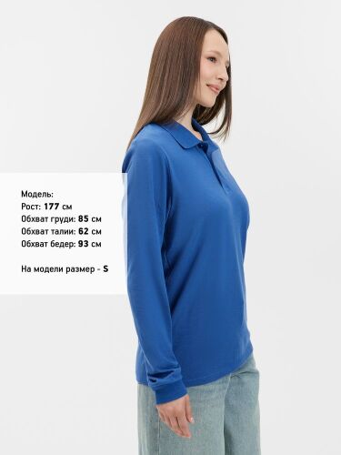 Рубашка поло с длинным рукавом Prime LSL, ярко-синяя (royal), ра 5