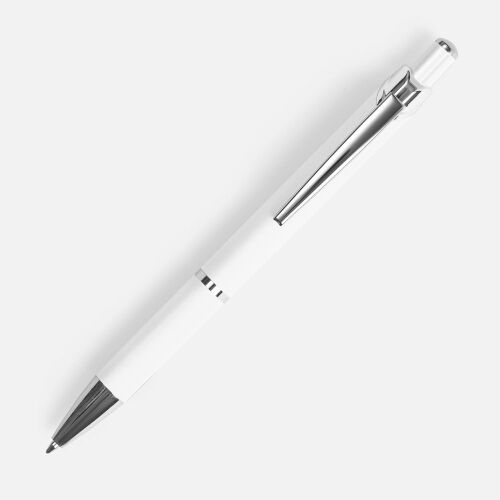 Ручка шариковая Chromos Soft Touch, белая 2