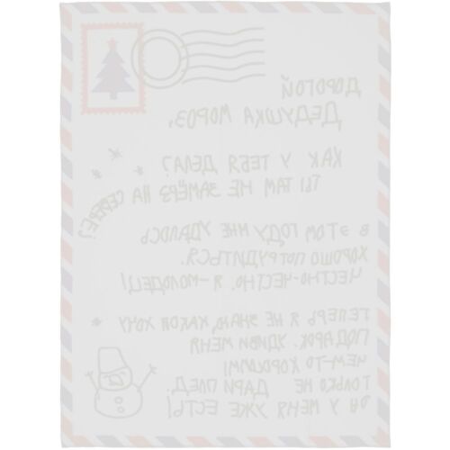 Флисовый плед «Письмо Деду Морозу» 2