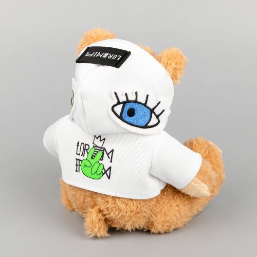 Мягкая игрушка «Мишка Cuddleton» в белом худи 4