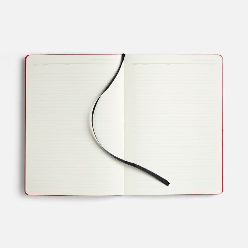 Ежедневник Doppio, недатированный, черный с красным 6 Ежедневник Doppio, недатированный, черный с красным 6