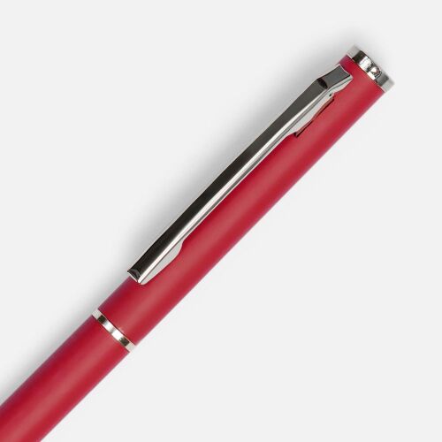 Ручка шариковая Hotel Chrome, ver.2, матовая темно-красная 3