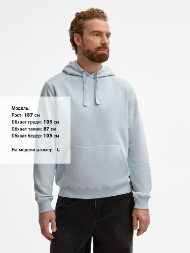 Толстовка унисекс Spencer голубая, размер L 3