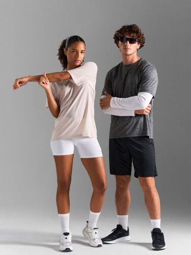 Футболка спортивная унисекс Storm, бежевая (льняная), размер XXL 6