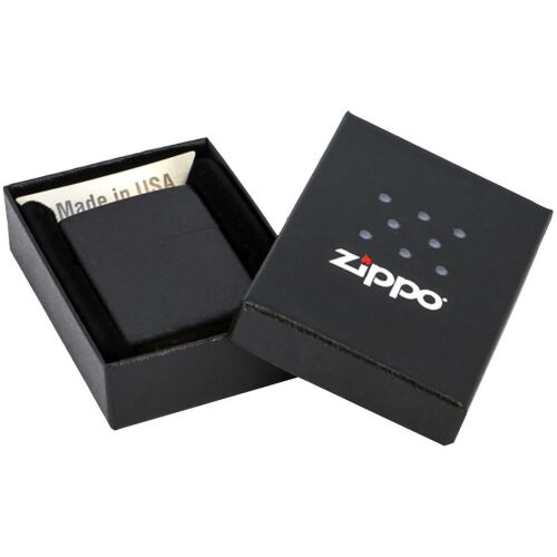 Зажигалка Zippo Classic Matte, матовая черная 3