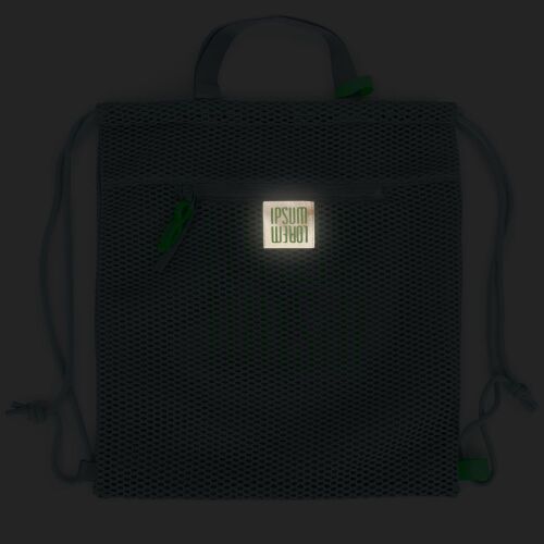 Лейбл светоотражающий Tao, L, серый 5