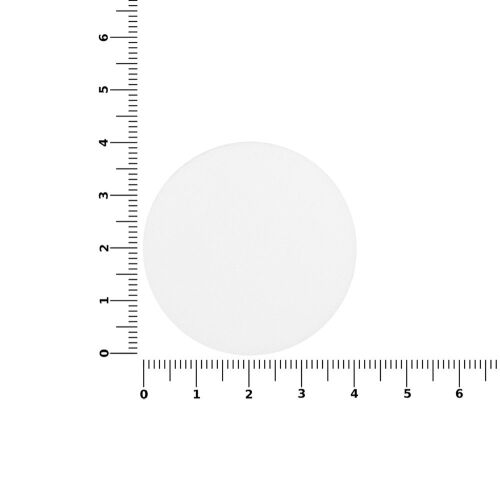 Наклейка тканевая Lunga Round, M, белая 3