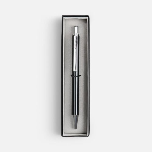 Ручка шариковая Arvent Glossy в футляре, черная 2