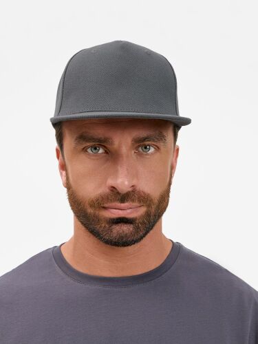 Бейсболка Epicore с прямым козырьком, серая 3