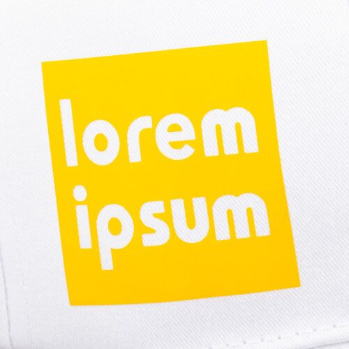 Бейсболка Canopy, белая с темно-синим кантом 2