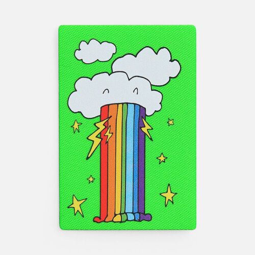 Наклейка тканевая Lunga, L, зеленый неон 3