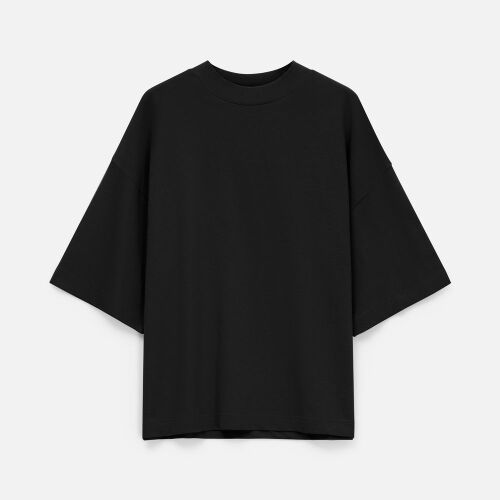 Футболка оверсайз унисекс T9, черная, размер M/L 2