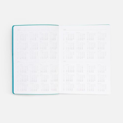 Ежедневник Flexpen Shall, недатированный, бирюзовый 6