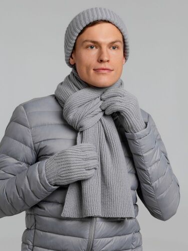 Перчатки Bernard, светло-серые, размер L/XL 5