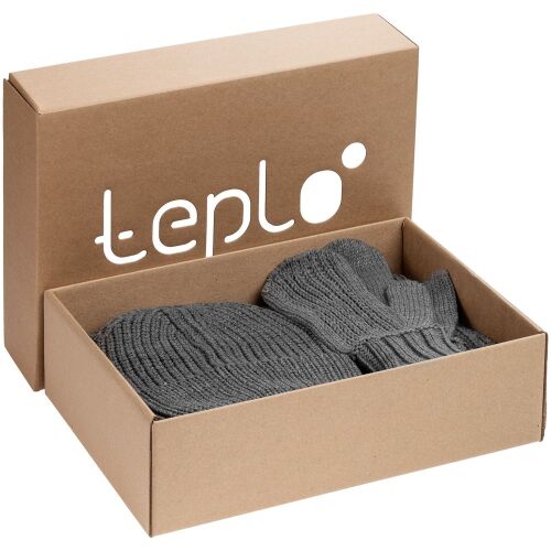 Набор Nordkyn Full Set с шарфом, серый, размер M 1