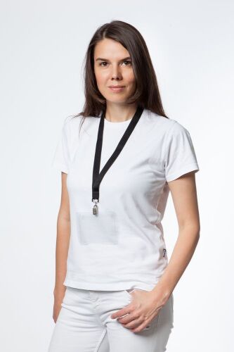 Лента для бейджа Neckband, черная 4 Лента для бейджа Neckband, черная 4