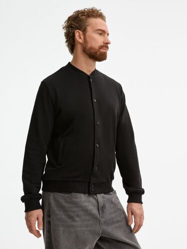 Бомбер унисекс Nuppu, черный, размер L 5