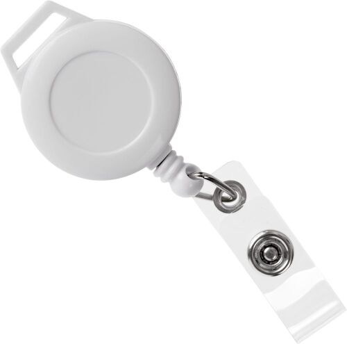Ретрактор Attach New с ушком под ленту, белый 1